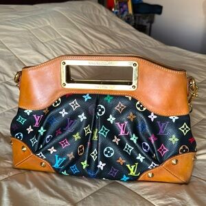 Louis Vuitton Black Multicolor Judy Bag